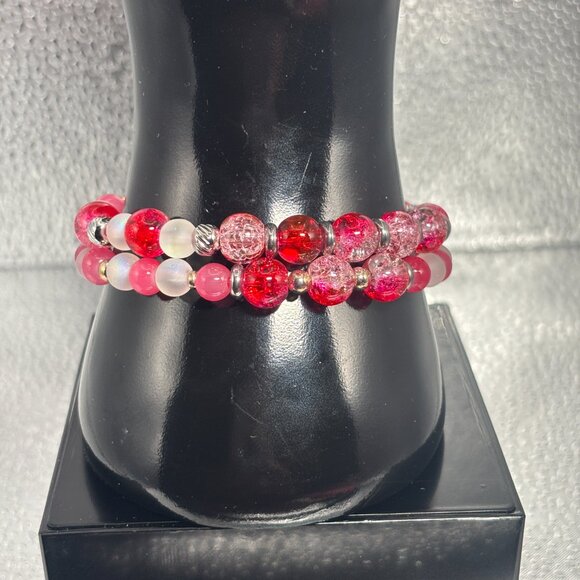 Handmade Bracelet Set - Size 7 1/2 - Picture 2 of 2